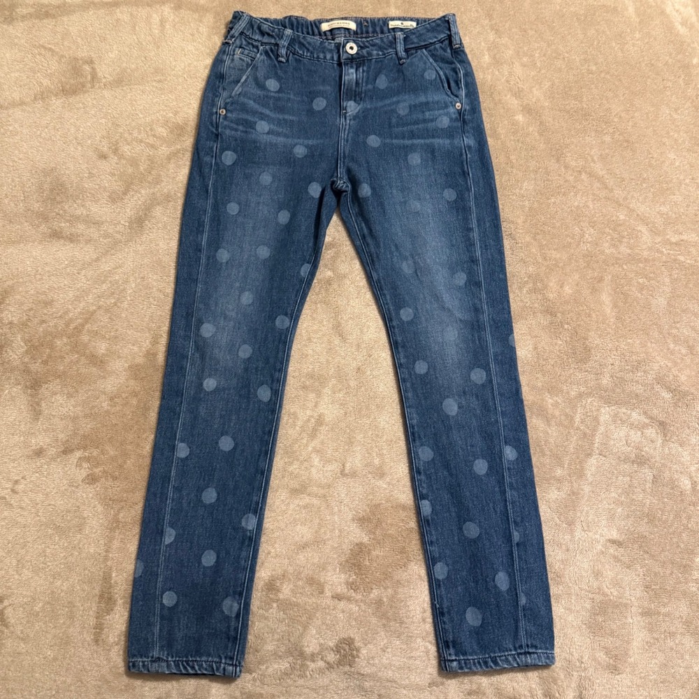 Scotch & Soda Amsterdams Blauw Mademoiselle Polka Dot Jeans Blue Girls 10 140